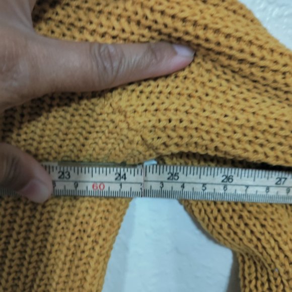 Aeropostale Women's Crisscross String Sweater Yellow XL - Picture 5 of 9